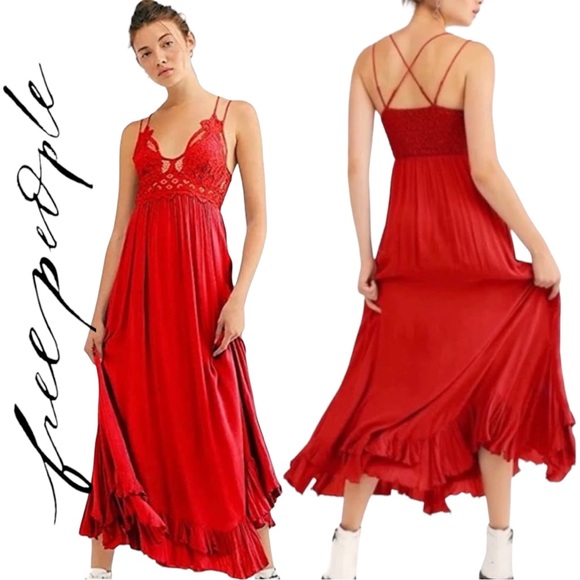 Free People Dresses & Skirts - NWT Free People Adella Maxi Slip Dress Intimately Free People Color